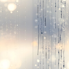 Celestial frost cascade with pearl shimmer Repeating Pattern Tile