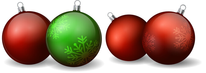 Merry Christmas and New Year holiday festive greeting card design decorations with Christmas balls realistic 3d on a transparent background. Merry Christmas and Happy New Year 2025