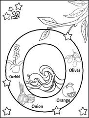 cute Alphabet coloring pages for kids