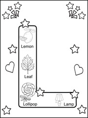 cute Alphabet coloring pages for kids