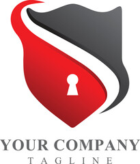 strong cyber security logo design