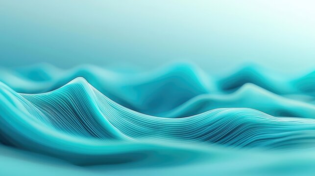 Wave abstract background idea. Beautiful abstract waves in shades of blue create a calming and serene atmosphere.