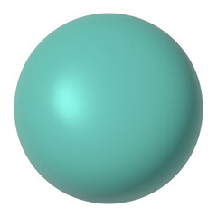 Png teal pearl 3D illustration, transparent background