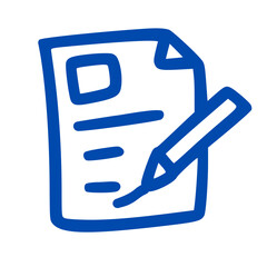 writing icon for websites or mobile phones