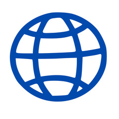 earth icon for website or mobile phone
