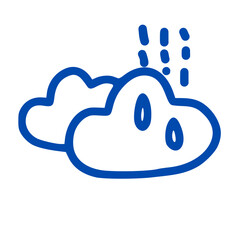 rain cloud icon for website or mobile phone