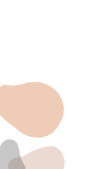 Pastel abstract floral png  background transparent, line art style