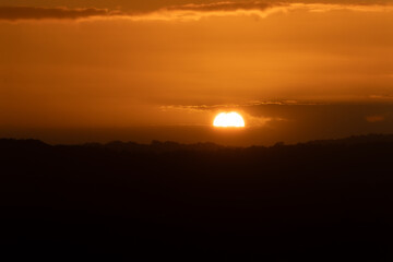 sunset at byron bay lighthouse, australia