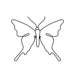 Butterfly png logo element, black creative animal illustration