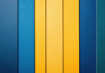 Vibrant Colorful Textures of Blue and Yellow Panels on Wall