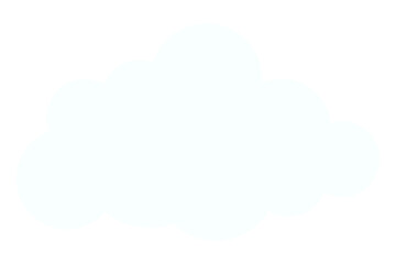 Cloud png flat sticker collage, transparent clipart