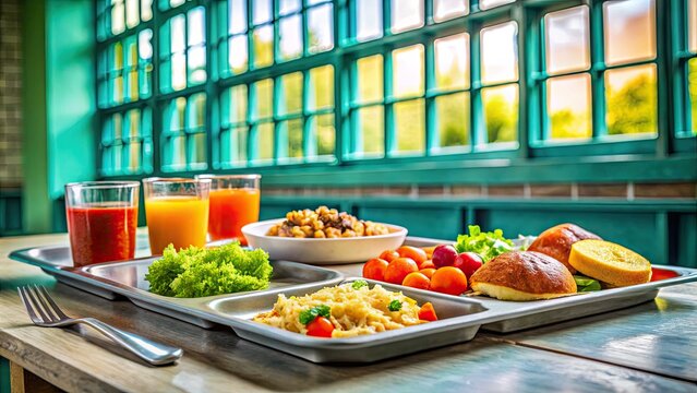 School lunches versus juvenile detention center meals: a stark visual contrast reveals food insecurity's impact.