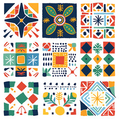 Obraz premium Colorful Abstract Pattern Collection for Design Projects