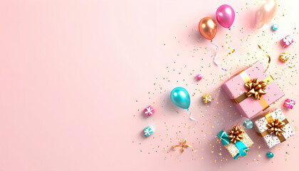 decoration with confetti，background