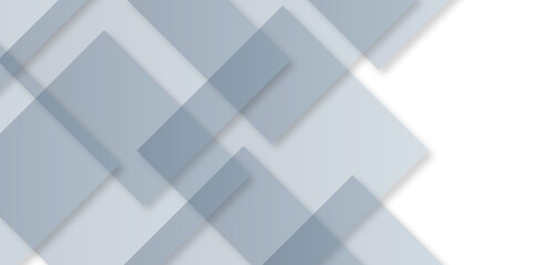 Modern luxury pattern of geometric white and gray color background, Elegant abstract background with grey lines with shadow. white paper transparent material in triangle technology and square shapes i
