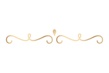 Png gold divider, luxury vintage ornament