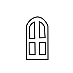 outline of the door