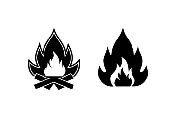 Bonfire vector illustration.