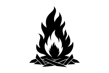 Bonfire vector illustration.