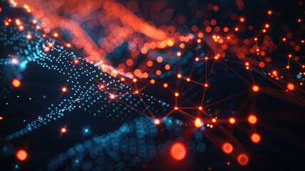 Fototapeta premium background with glowing lights