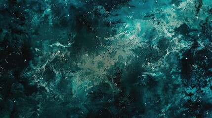 Fototapeta premium Abstract cosmic artwork featuring dark teal and light hues, evoking a sense of depth and mystery.