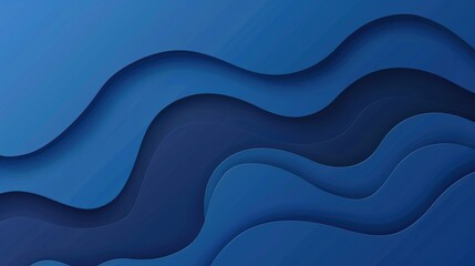 Obraz premium Abstract wavy blue design with layered textures creating a modern graphic aesthetic.