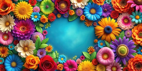 Colorful and vibrant floral pattern abstract background, floral, pattern, abstract, background, texture, design, vibrant