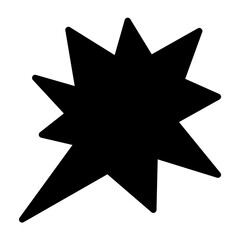 Obraz premium Boom png web UI icon in flat style