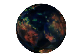 Obraz premium Planets for use in your photos or art images. Made from liquid art using water, paint, soap, oil and inks. Macro photos.