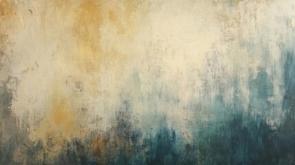 Exploring abstract art: a textured canvas in blues and golds