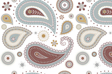 Indian paisley background png transparent, abstract floral pattern
