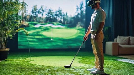 Virtual Golf Swing: Immersive VR Golf Experience - Powered by Adobe
