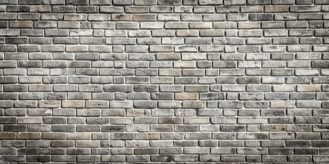 Obraz premium Grey old brick wall as wallpaper and vintage background, brick, wall, grey, old, vintage, background, texture, interior design