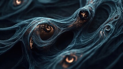 Abstract Dark Matter, Cosmic Nebula, Deep Space Swirls