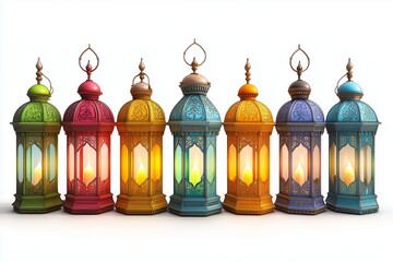 Obraz premium Ramadan Lanterns. Ramadan, Ramadan Kareem, Eid-Ul-Fitr, Islam, Fasting - Activity