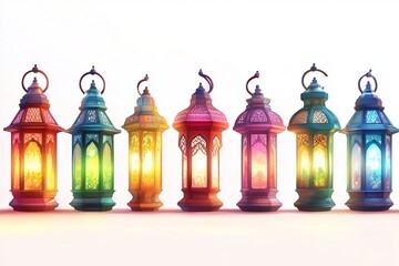 Obraz premium Ramadan Lanterns. Ramadan, Ramadan Kareem, Eid-Ul-Fitr, Islam, Fasting - Activity