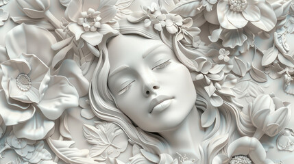 statue of a person in a garden