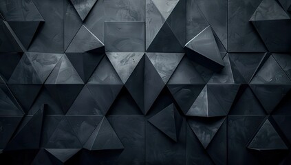 Fototapeta premium Geometric Abstract Wall of Triangles