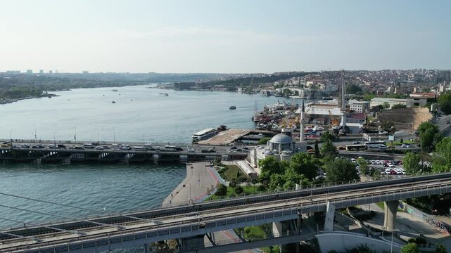 Drone video Istanbul, Istanbul city, bosphorus, turkey, Istanbul bosphorus, bay