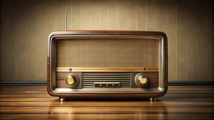 Vintage retro radio in , old, radio, vintage, retro, technology, music, sound, antique, classic, nostalgic, receiver