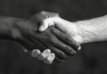 Two Hands Clasped In Unity