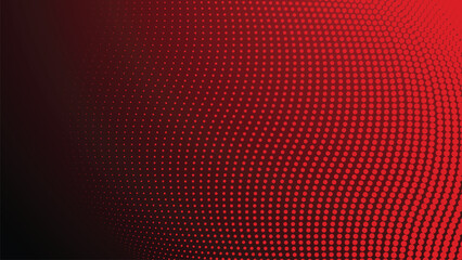 Red gradient with halftone abstract background for backdrop or presentation
