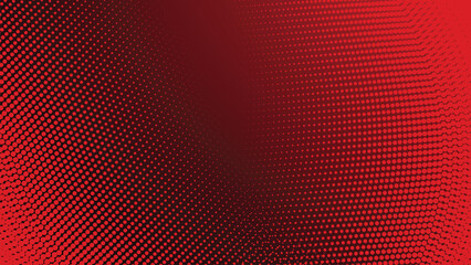Red gradient with halftone abstract background for backdrop or presentation
