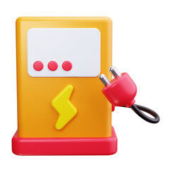 electric 3d Render Icons