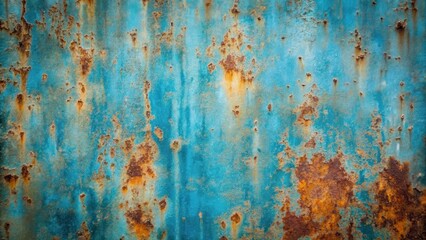 Fototapeta premium Rustic blue weathered metal texture with rust and corrosion , rustic, blue, weathered, metal, texture, corrosion, aged