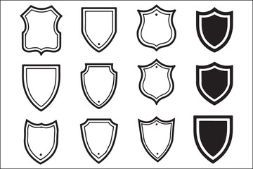 Professional Shield Logo Vector Art