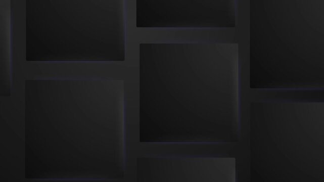 square geometric patterns with black and grey shapes in an abstract background seamless 4k video background motion pop art design