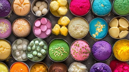 Colorful Powder & Sweet Treats