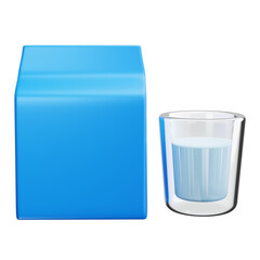 milk 3d Render Icons