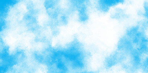 Abstract blue color clouds background, Vibrant clear blue sky with puffy and blurry natural clear clouds, The summer is colorful clearing day Good weather with natural clouds.